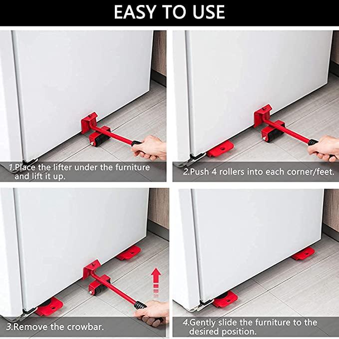 Urbandeals™ Heavy Furniture Lifter Tools with Sliders for Easy and Safe Shifting